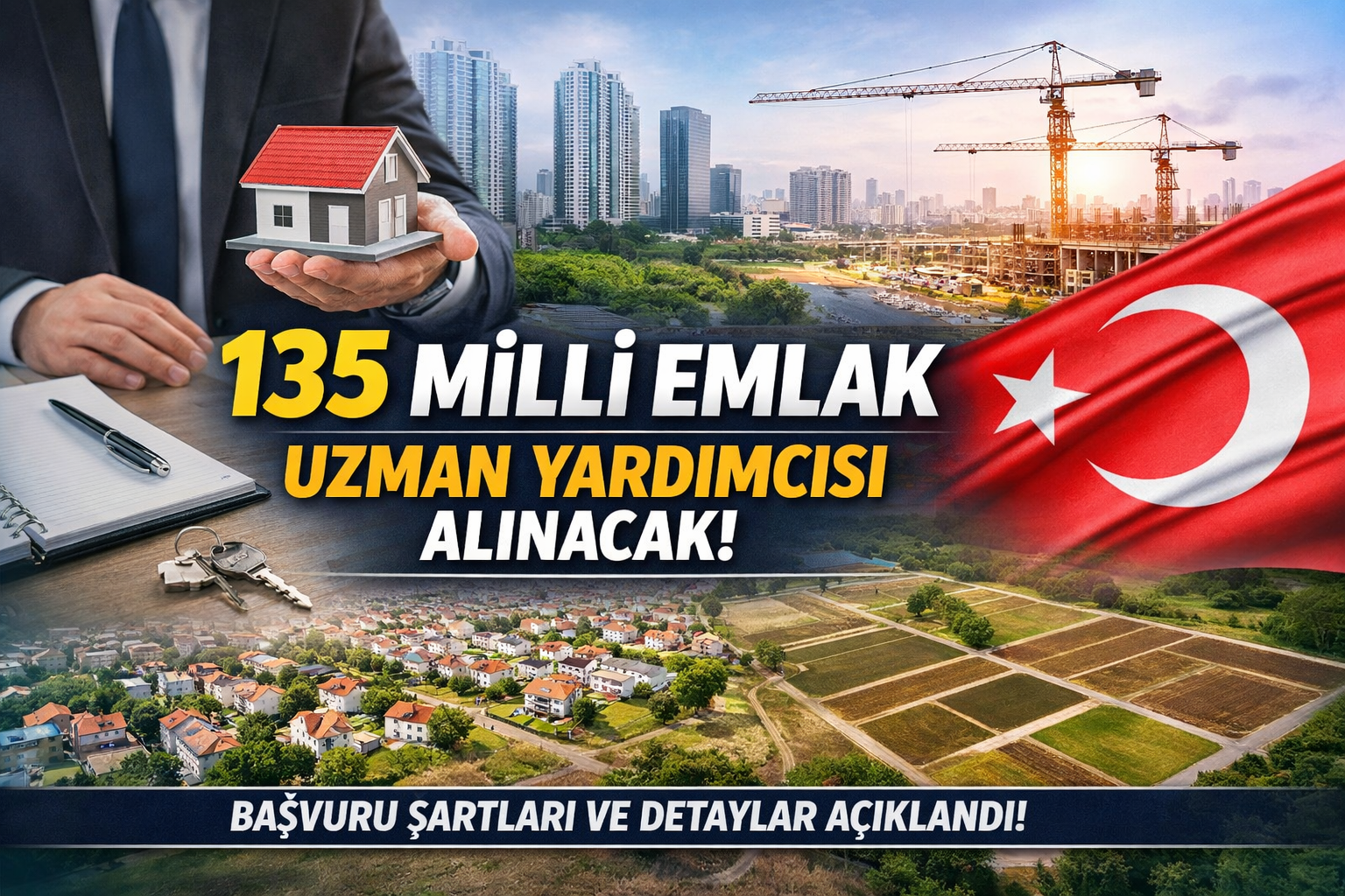 135 Milli Emlak Uzman Yardımcısı Alınacak: Başvuru Şartları ve Detaylar Açıklandı